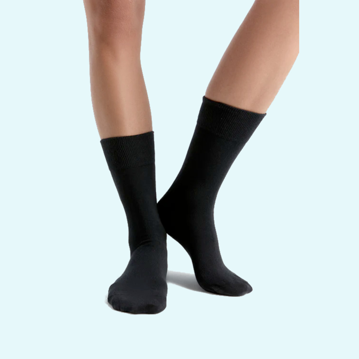 Damen Herren BIO Baumwoll Socken Uni Farben