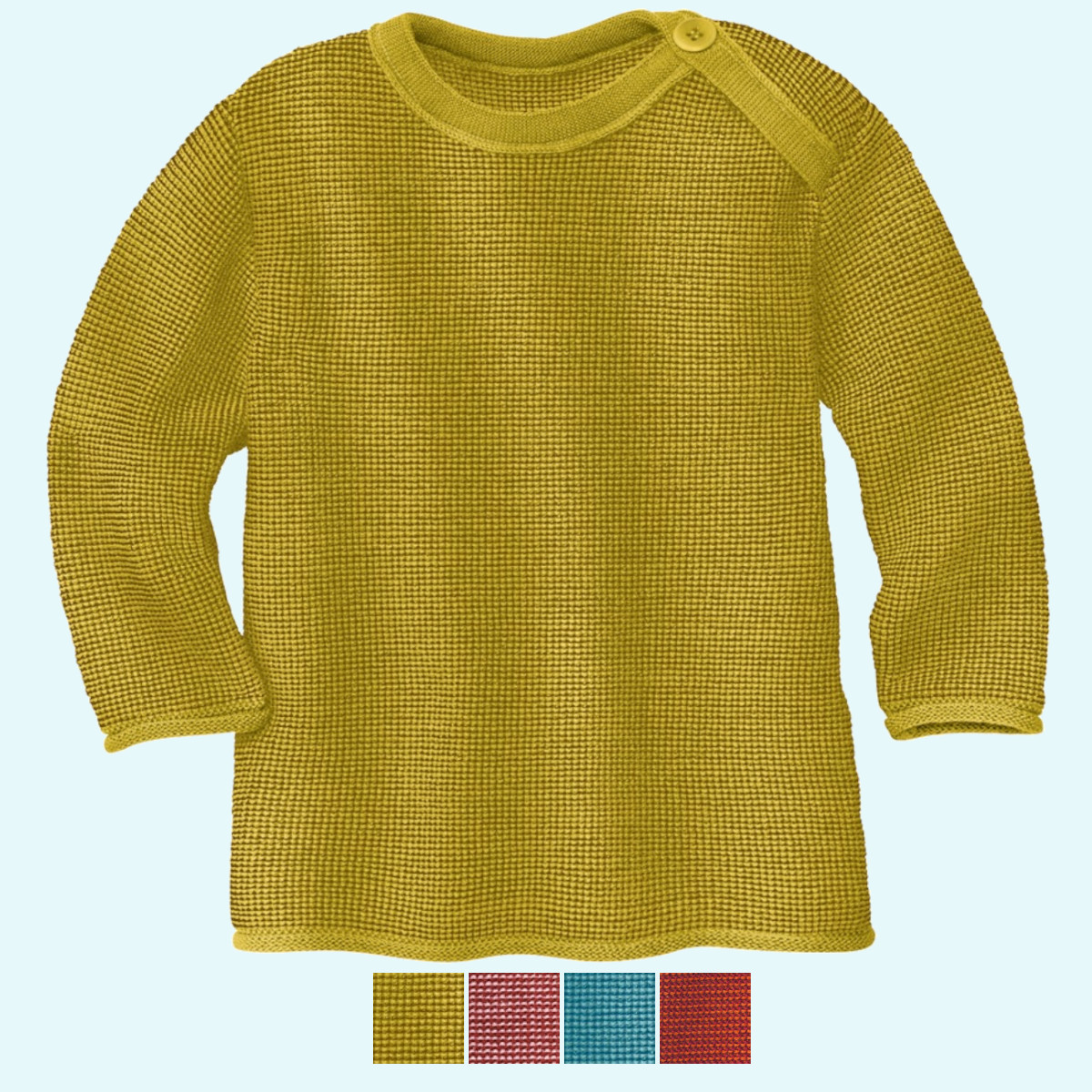 SALE: Baby Melange Pulli Pullover aus BIO Schurwolle - kuscheliger Merino Strick