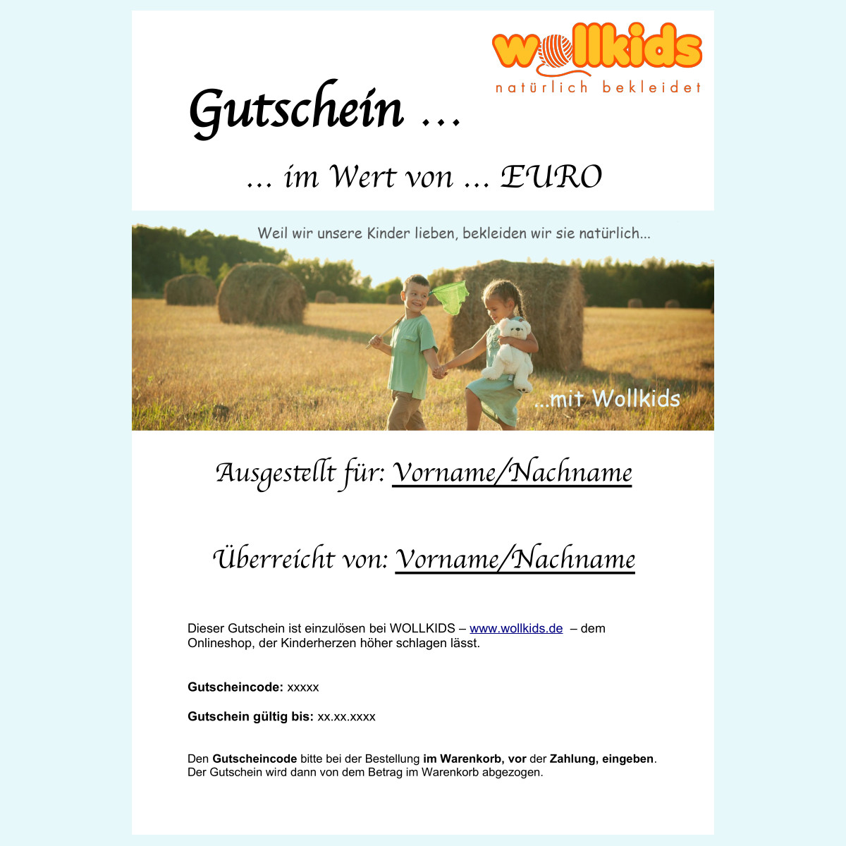 Wollkids Geschenk-Gutschein 