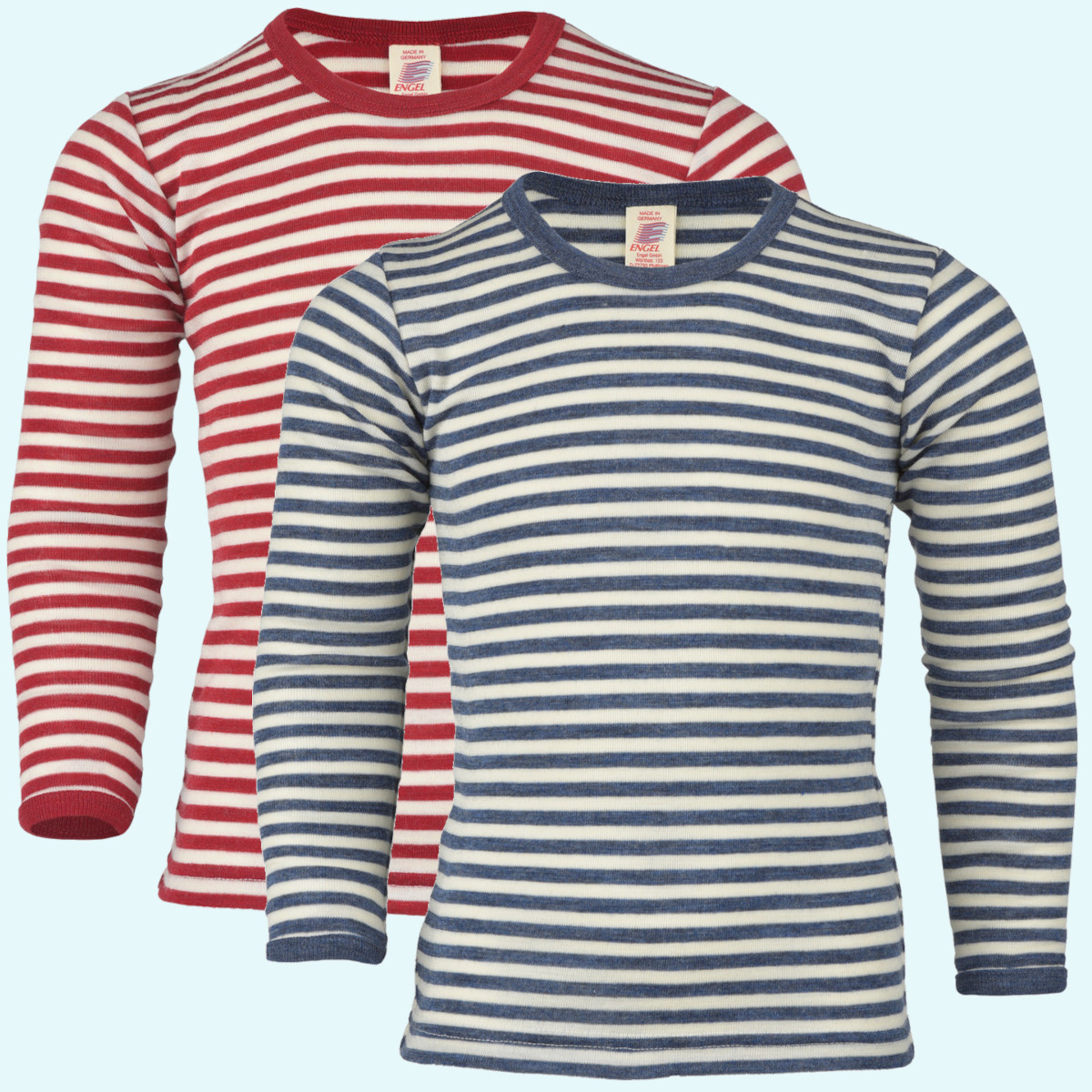 Kinder Pullover Schurwolle farbig geringelt IVN BEST