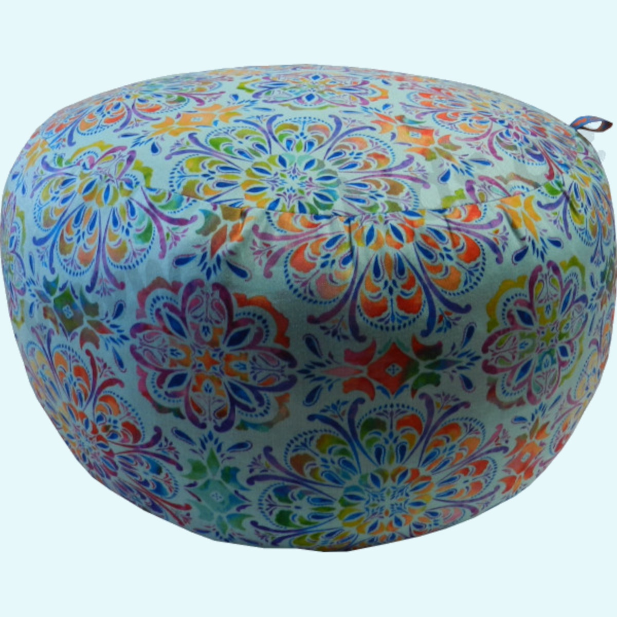 Wollkids Sitzkissen Bodenkissen Pouf Mandala Paradise türkis - Meditationskissen