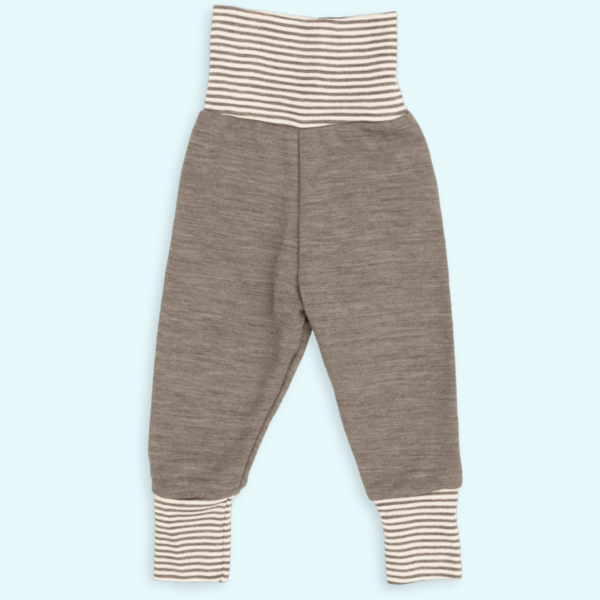 Baby Nabelbundhose Wollfrottee walnuss IVN BEST