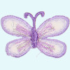 Tiere: Schmetterling lila Glitter