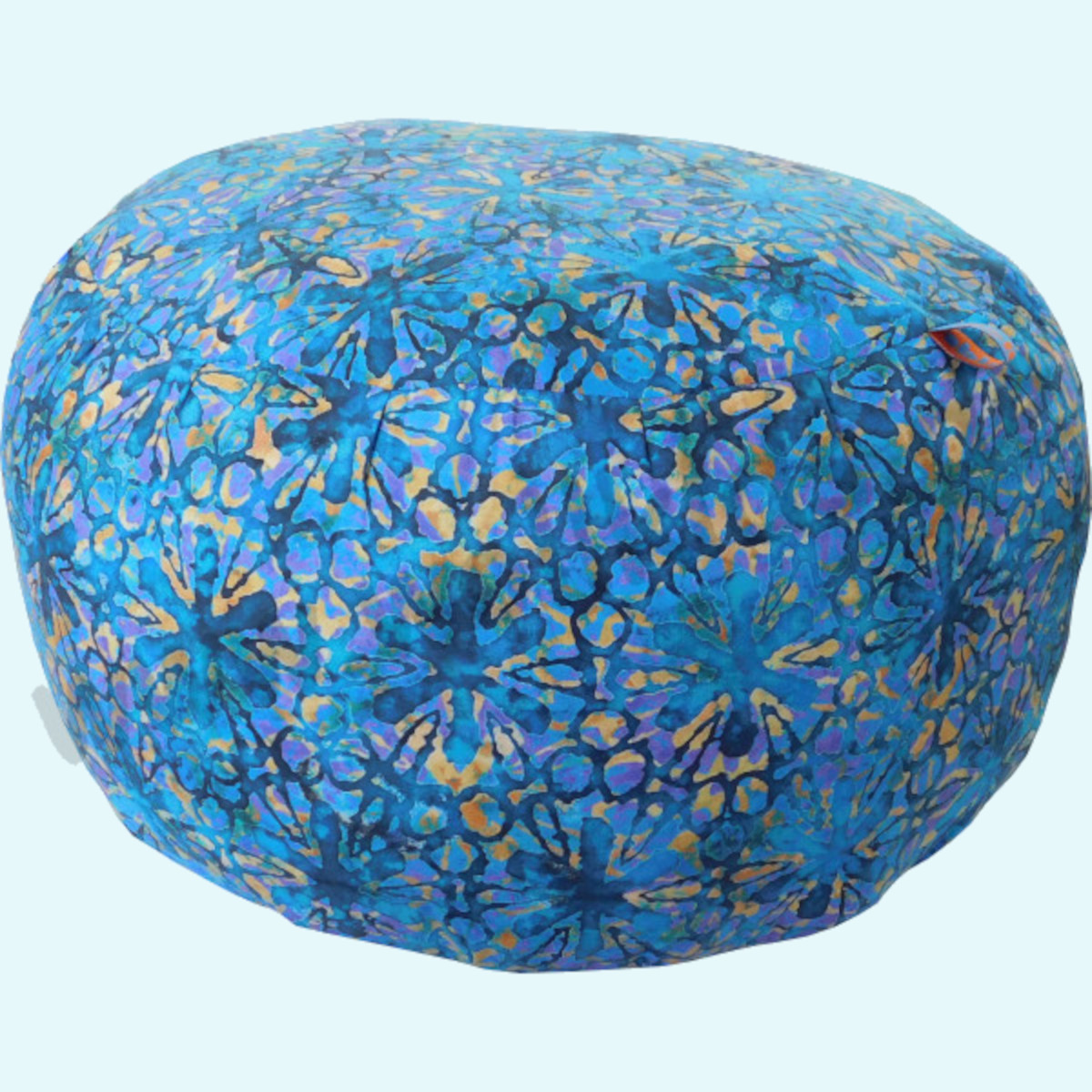 Wollkids Pouf - Design Tropicalia blau Sitzkissen Bodenkissen Pouf Medikissen