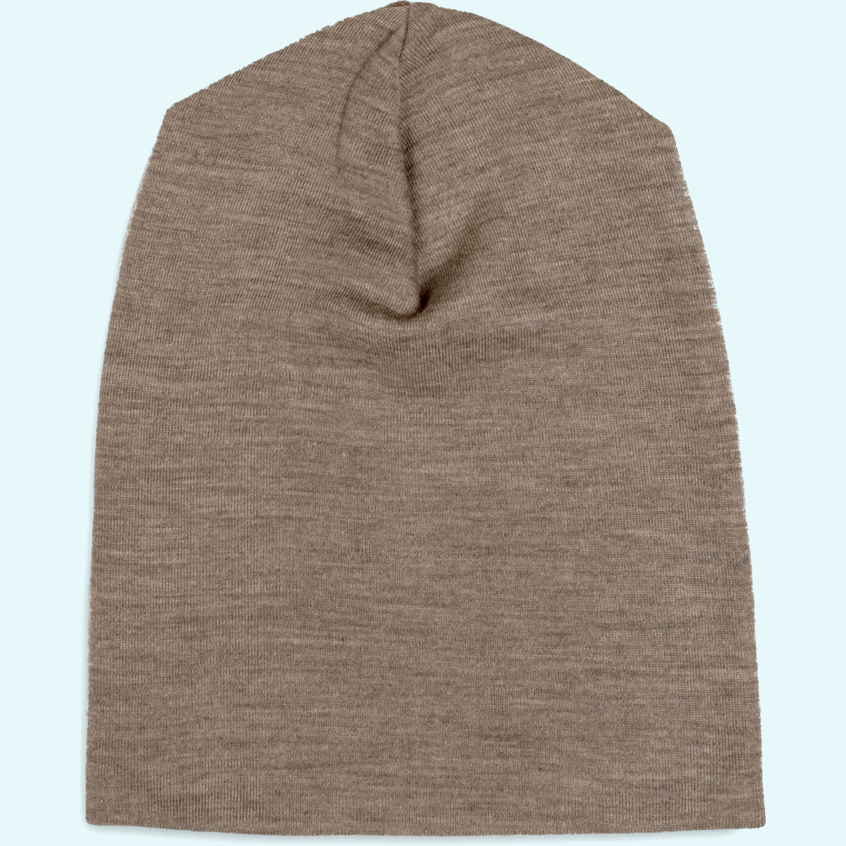 Erwachsenen Beanie Wolle Seide farbig GOTS