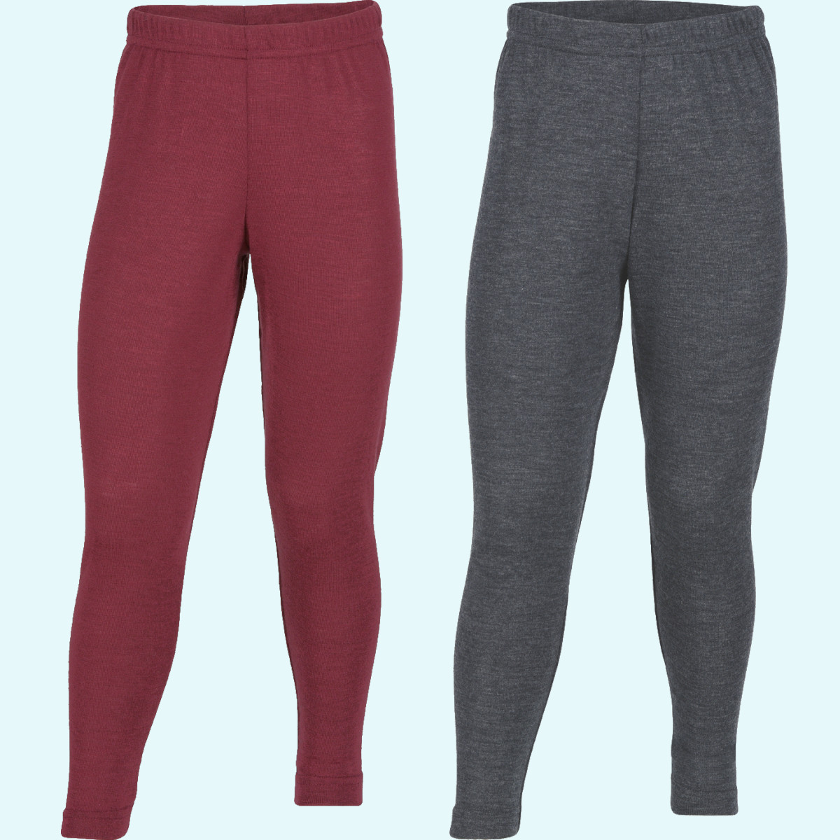 Kinder Joggpants Leggin Wolle Seide farbig GOTS